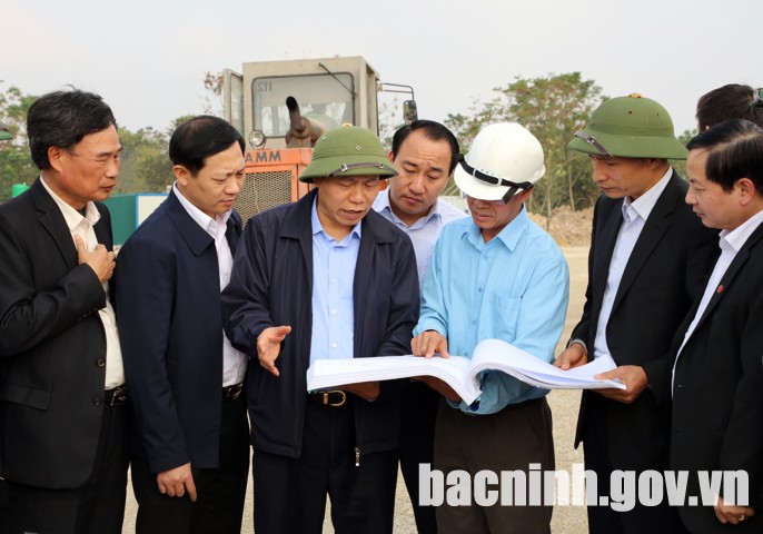 Bí thư Tỉnh ủy Nguyễn Nhân Chiến kiểm tra tiến độ một số công trình giao thông, thủy lợi