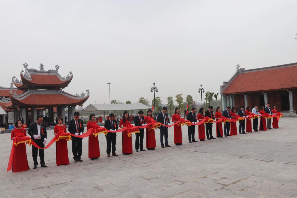 Quế Võ khánh thành dự án đầu tư xây dựng khu Đền thờ Danh nhân Nguyễn Cao