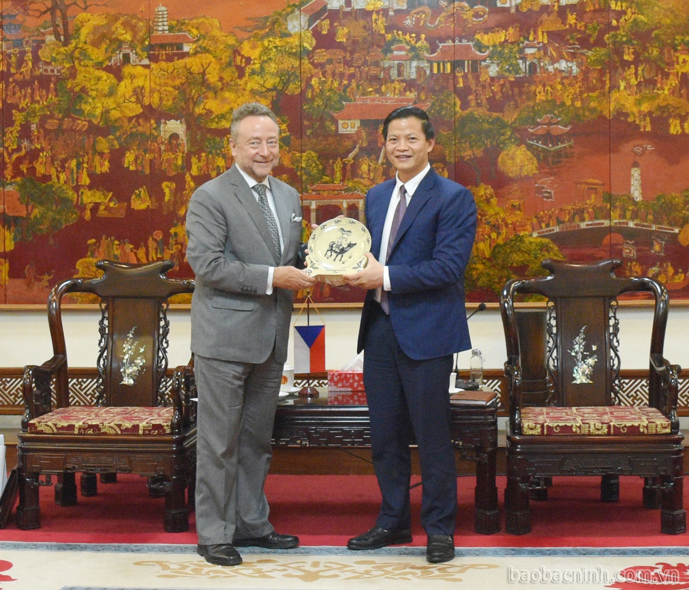 Phó Chủ tịch TT UBND tỉnh Vương Quốc Tuấn tiếp Đại sứ Đặc mệnh toàn quyền Cộng hòa Séc tại Việt Nam