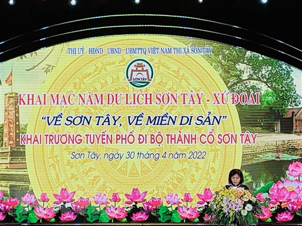 Hà Nội: Chính thức khai trương tuyến phố đi bộ Thành cổ Sơn Tây