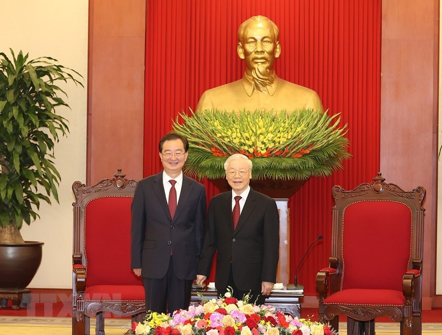 Tổng Bí thư, Thủ tướng tiếp Bí thư tỉnh uỷ Vân Nam, Trung Quốc